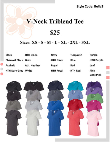 V-Neck Triblend Tee - Light