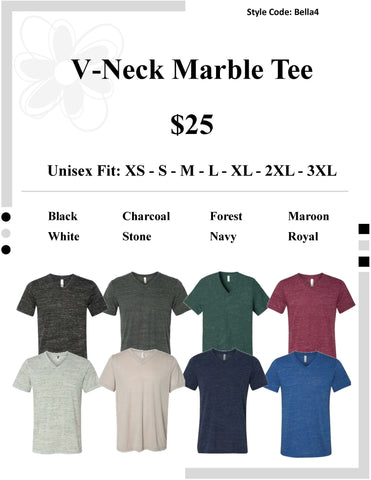 V-Neck Marble Tee