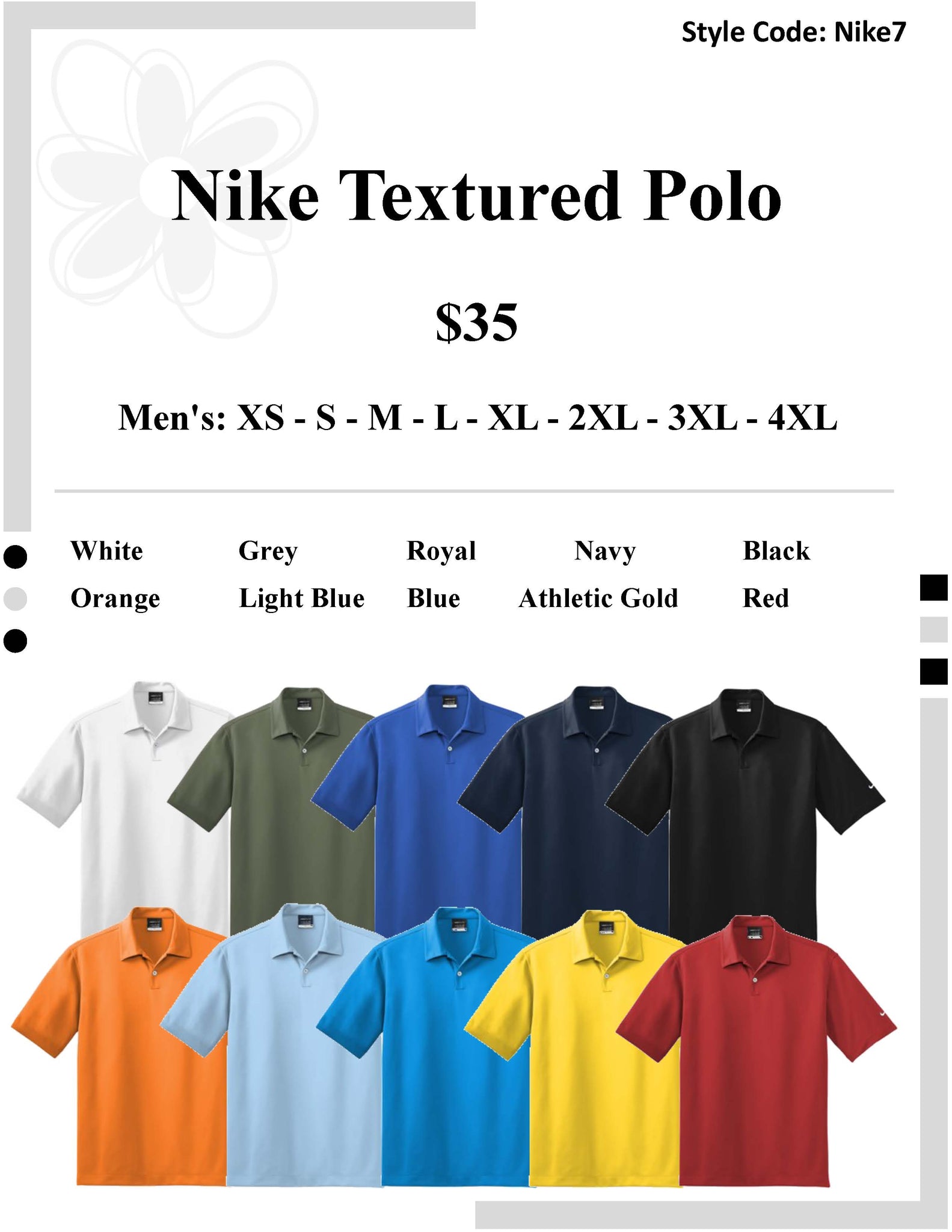 Nike Textured Polo