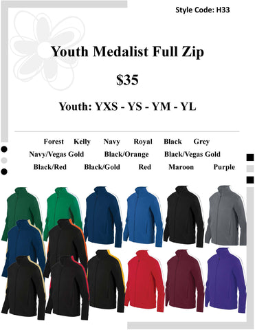 Youth Medalist Full Zip
