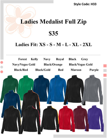 Ladies Medalist Full Zip