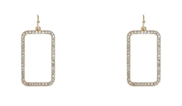 Rhinestone Square Earring