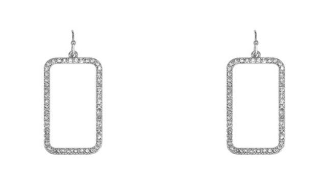 Rhinestone Square Earring