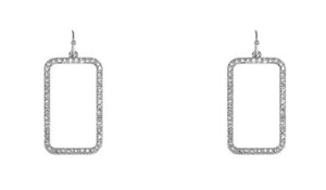 Rhinestone Square Earring