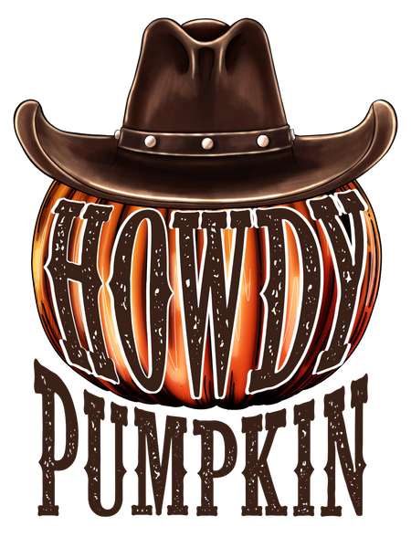 Howdy Pumpkin Print