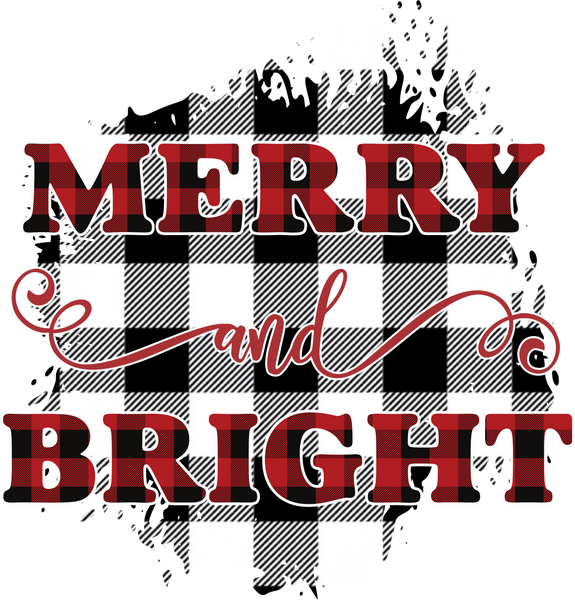 Buffalo Plaid Merry & Bright Print