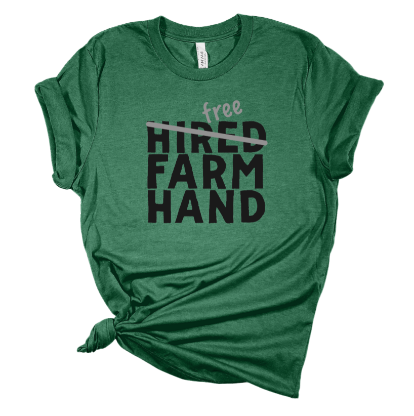 Hired/Free Farm Hand Tee