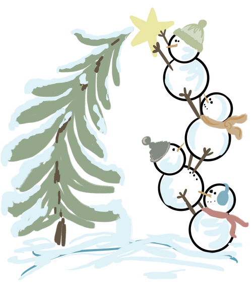 Snowmen Print