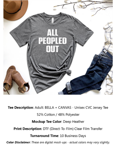 All Peopled Out T-Shirt Pack