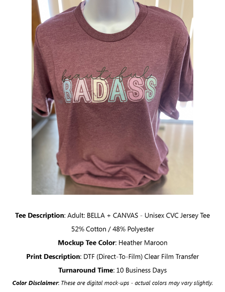Beautiful Badass T-Shirt Pack