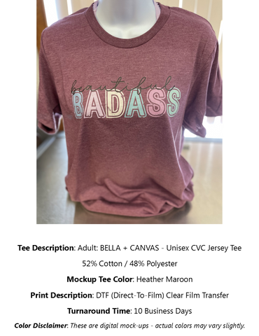 Beautiful Badass T-Shirt Pack