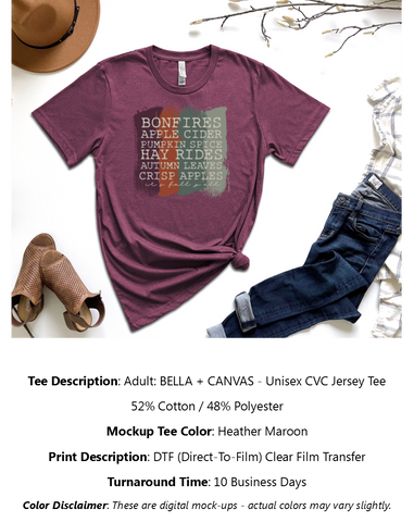 Bonfires & Hayrides T-Shirt Pack