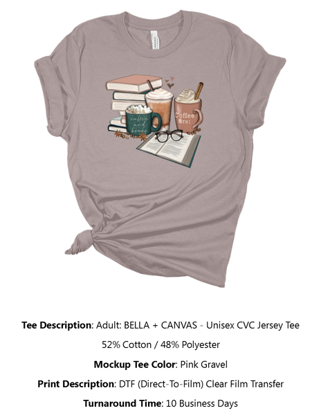 Books & Coffee T-Shirt Pack