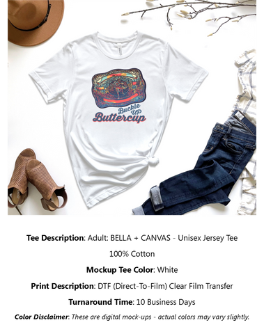 Buckle Up Buttercup T-Shirt Pack