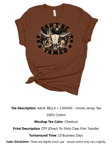 Can't Be Tamed T-Shirt Pack