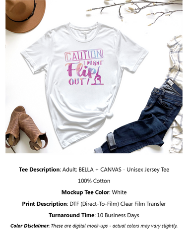 Caution: Might Flip Out T-Shirt Pack