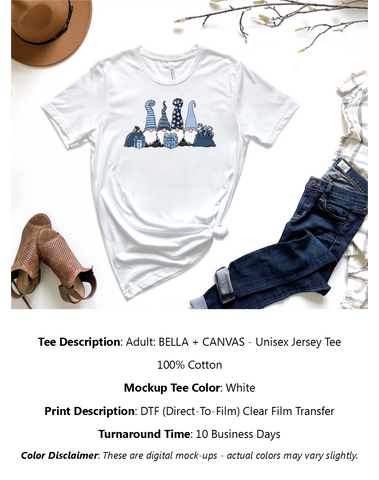 White Christmas Gnomes T-Shirt Pack