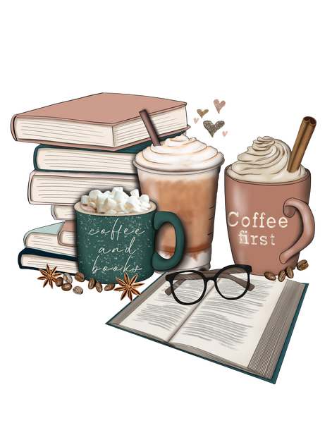 Books & Coffee Print