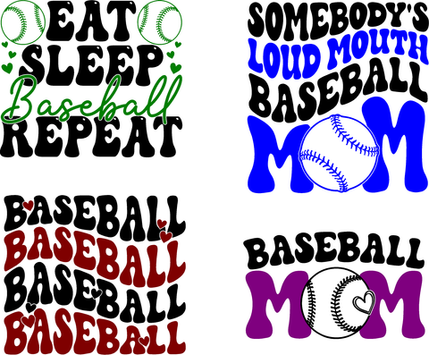Customizable Baseball Transfers