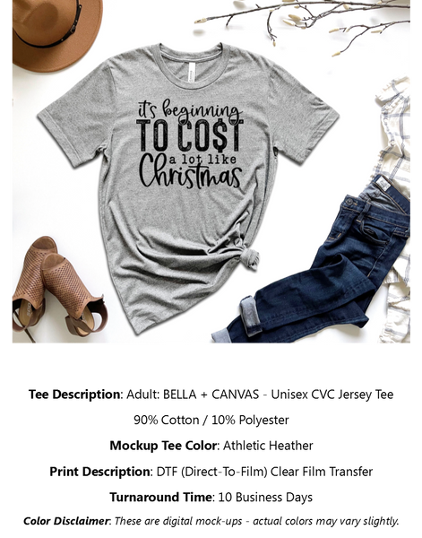 Cost Like Christmas T-Shirt Pack