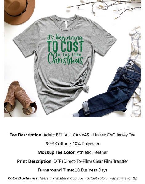Cost Like Christmas T-Shirt Pack