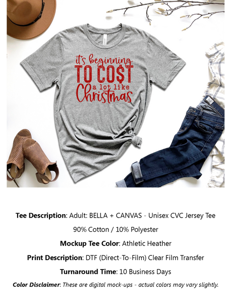 Cost Like Christmas T-Shirt Pack
