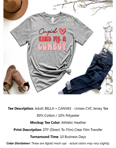 Cupid, Find Me A Cowboy T-Shirt Pack