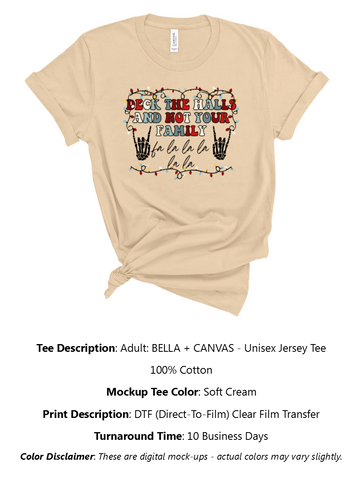 Deck The Halls Not Your Family T-Shirt Pack