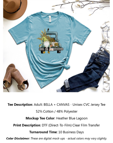 Fall Gnome Truck T-Shirt Pack