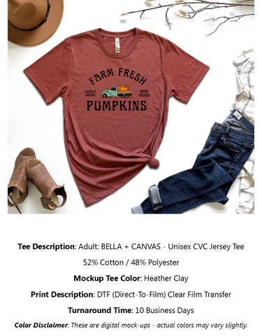 Farm Fresh Pumpkins T-Shirt Pack