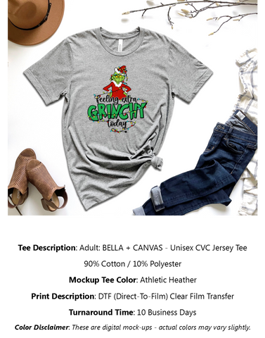 Feeling Extra Grinchy Today T-Shirt Pack