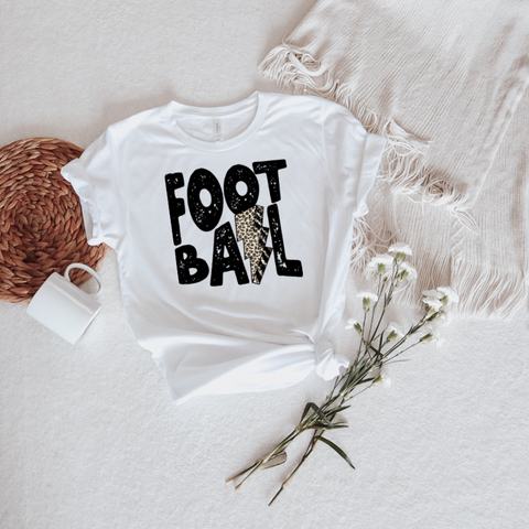 Football Lightning Bolt Print