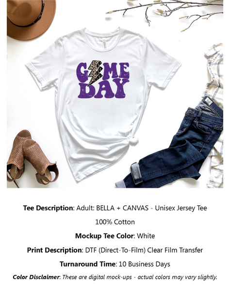 Game Day Lightning Bolt T-Shirt Pack