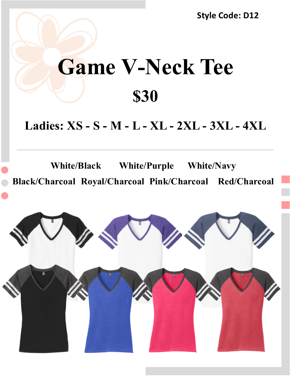 Game V-Neck Tee