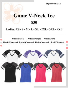 Game V-Neck Tee