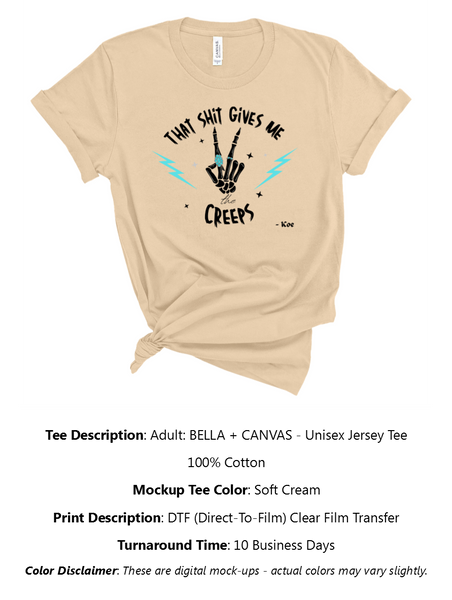 Gives Me The Creeps T-Shirt Pack