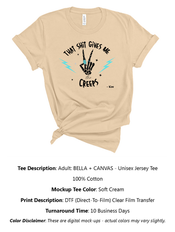 Gives Me The Creeps T-Shirt Pack