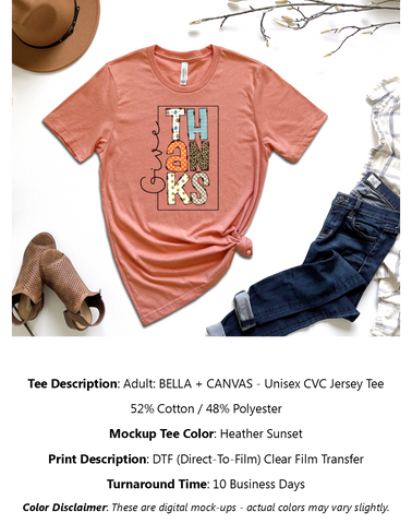 Give Thanks T-Shirt Pack