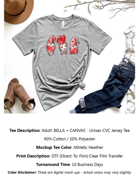Gnomes & Hearts T-Shirt Pack