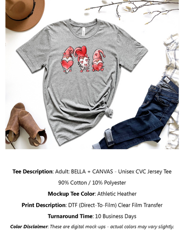 Gnomes & Hearts T-Shirt Pack