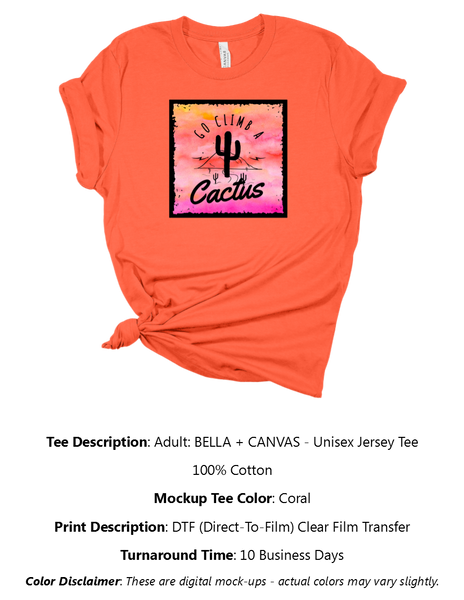 Go Climb A Cactus T-Shirt Pack