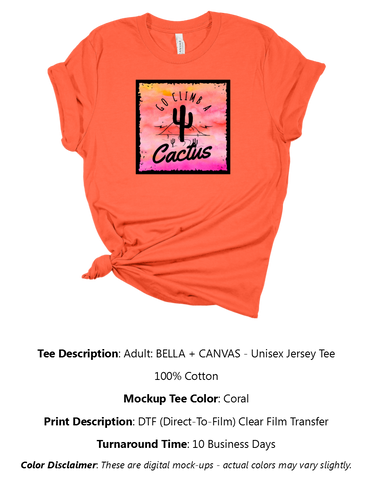 Go Climb A Cactus T-Shirt Pack