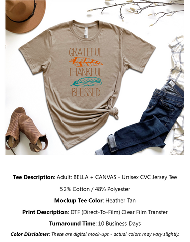 Grateful Thankful Blessed T-Shirt Pack