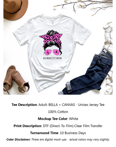 #Gymnastics Mom T-Shirt Pack