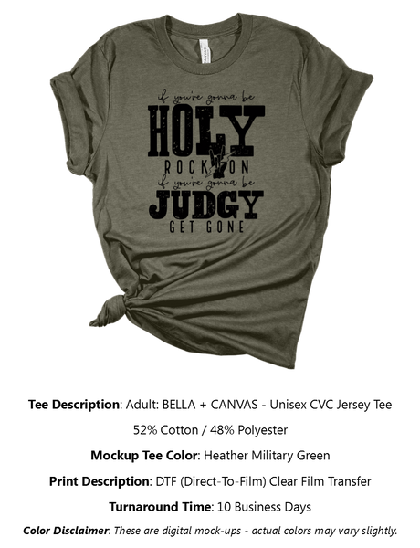 If You're Gonna Be Holy T-Shirt Pack