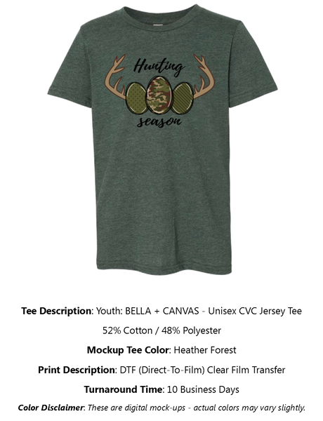 Easter Hunting Season Youth T-Shirt Pack