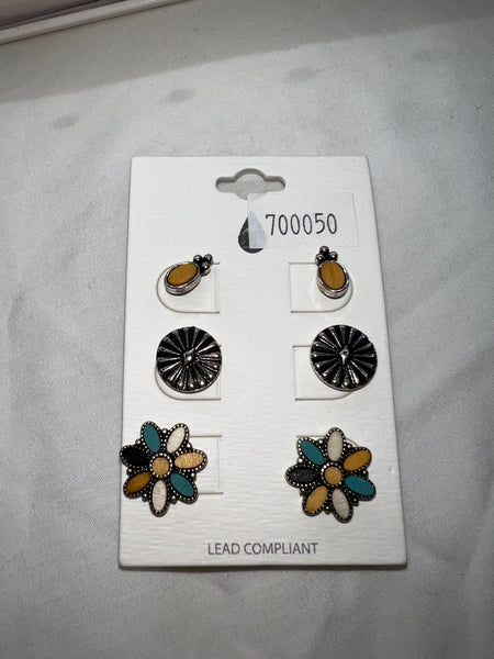 Western Flower Earring Pack