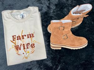 Farm Wife Wheat Tee