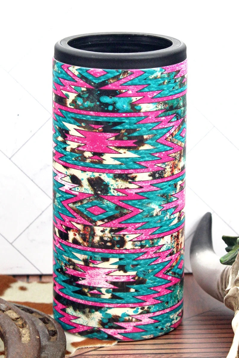 Insulated Aztec Slim Can Coozie