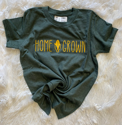 Youth Homegrown Dark Green Tee